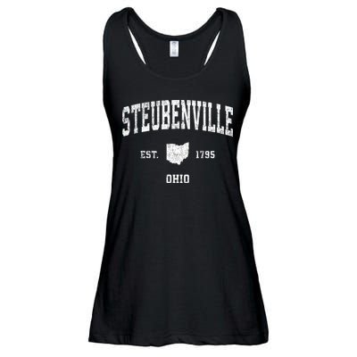 Steubenville Ohio Oh Vintage Sports Ladies Essential Flowy Tank