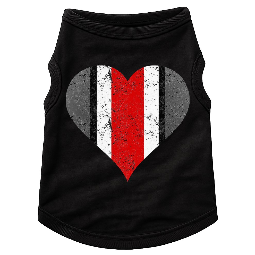 State Of Ohio Pride Striped Distressed Doggie Tank