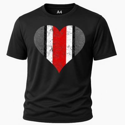 State Of Ohio Pride Striped Distressed Performance Shirt