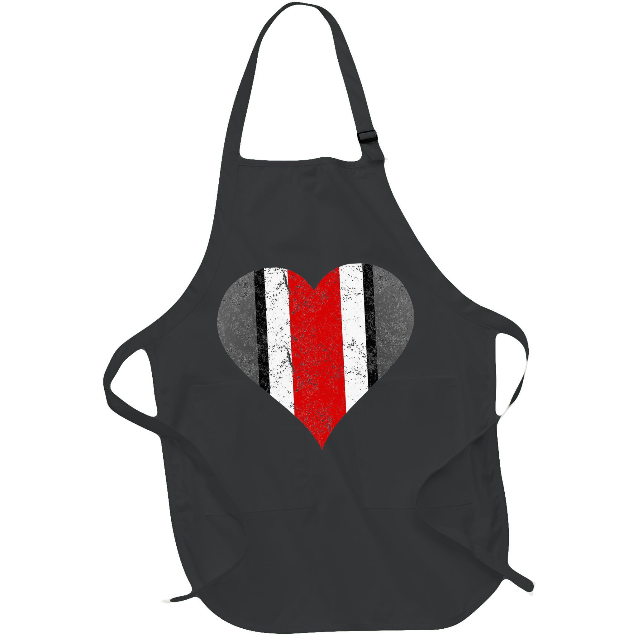 State Of Ohio Pride Striped Distressed Apron