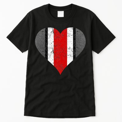 State Of Ohio Pride Striped Distressed Tall T-Shirt