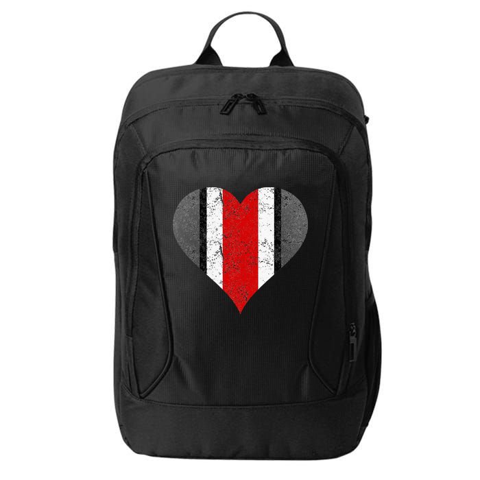 State Of Ohio Pride Striped Distressed City Backpack