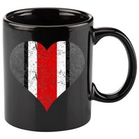 State Of Ohio Pride Striped Distressed 11oz C Handle Ceramic Mug