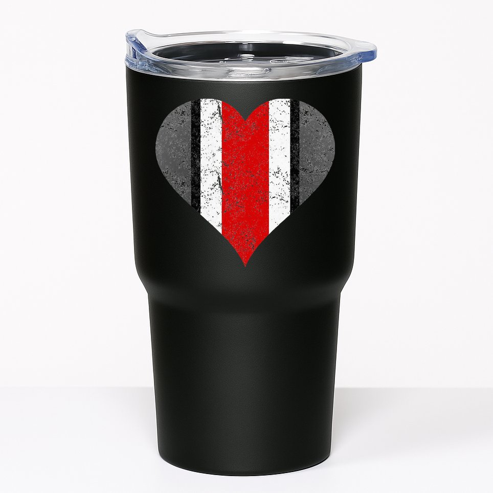 State Of Ohio Pride Striped Distressed Tumbler