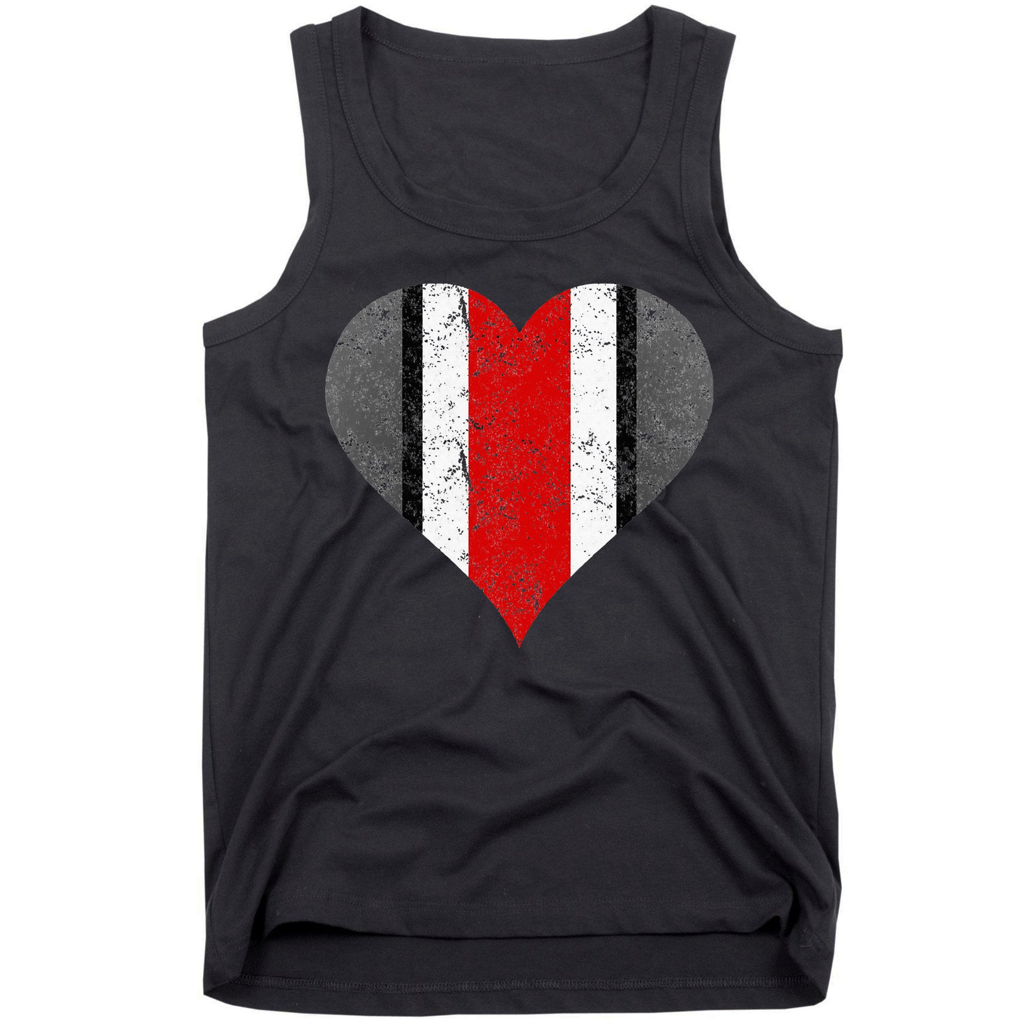State Of Ohio Pride Striped Distressed Tank Top