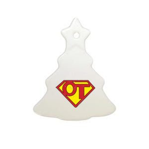 Super Ot Occupational Therapy Ceramic Tree Ornament