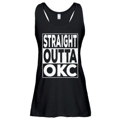 Straight Outta Okc Oklahoma City Ladies Essential Flowy Tank