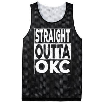 Straight Outta Okc Oklahoma City Mesh Reversible Basketball Jersey Tank