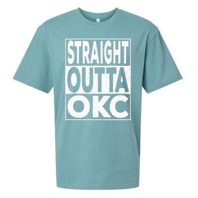 Straight Outta Okc Oklahoma City Sueded Cloud Jersey T-Shirt