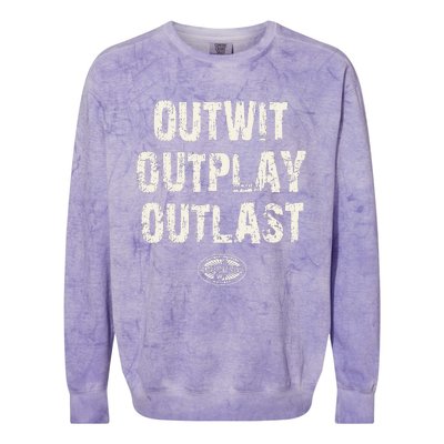 Survivor Outwit Outplay Outlast Colorblast Crewneck Sweatshirt