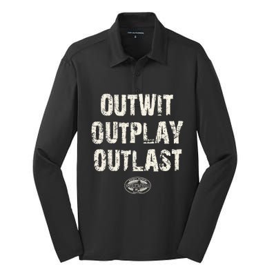 Survivor Outwit Outplay Outlast Silk Touch Performance Long Sleeve Polo