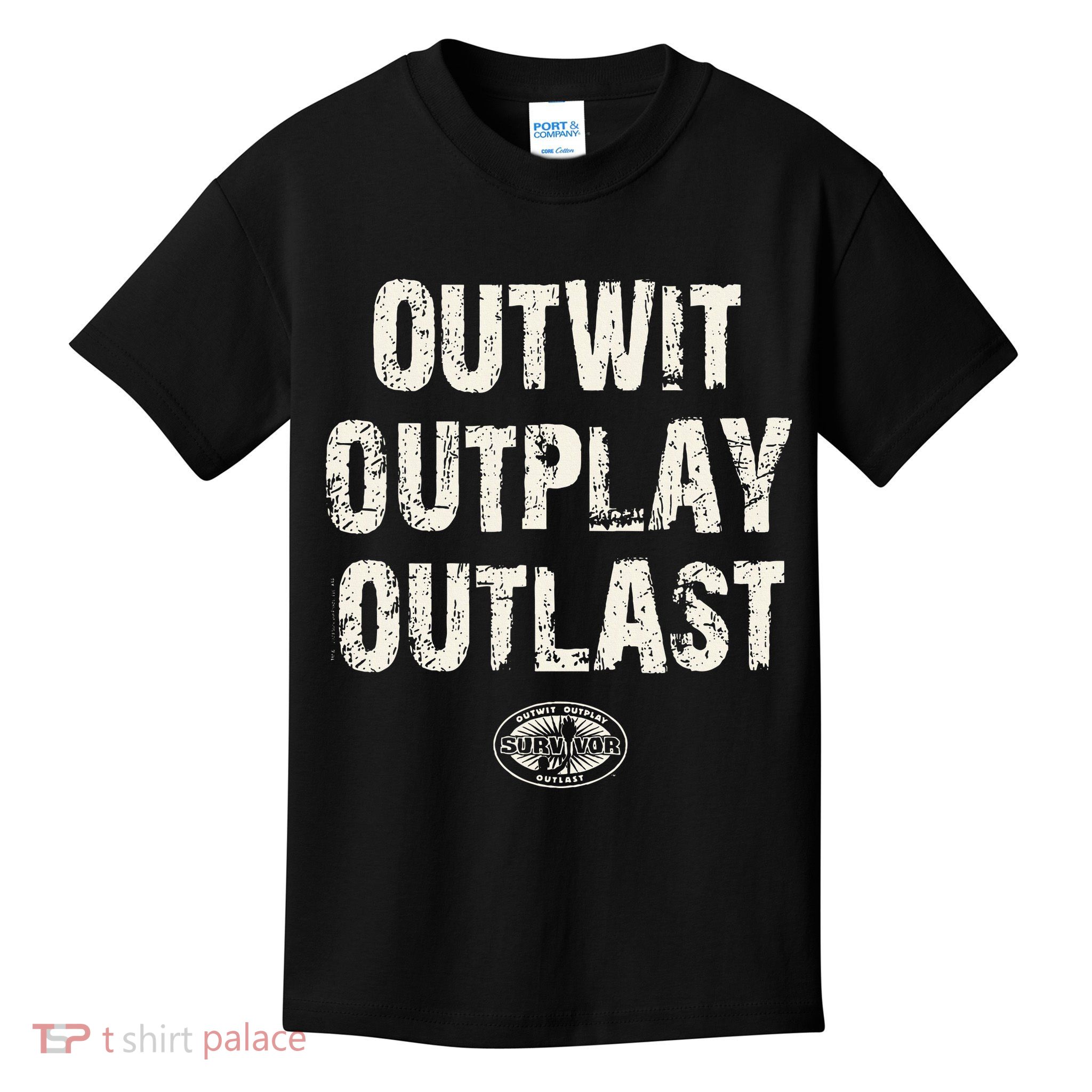 Survivor Outwit Outplay Outlast Kids T-Shirt