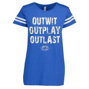 Survivor Outwit Outplay Outlast Enza Ladies Jersey Football T-Shirt