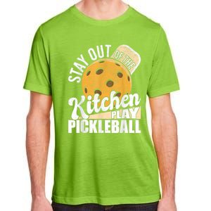 Stay Out Of The Kitchen Play Pickleball Paddleball Lover Adult ChromaSoft Performance T-Shirt