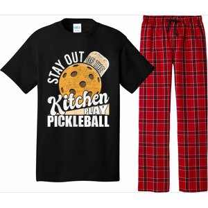 Stay Out Of The Kitchen Play Pickleball Paddleball Lover Pajama Set