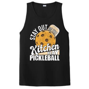 Stay Out Of The Kitchen Play Pickleball Paddleball Lover PosiCharge Competitor Tank