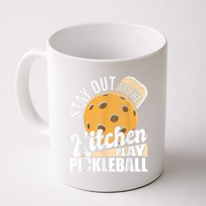 Stay Out Of The Kitchen Play Pickleball Paddleball Lover Coffee Mug