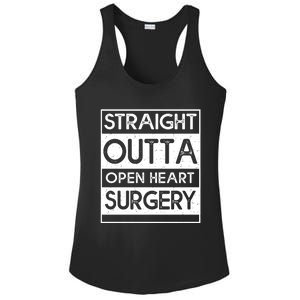 Straight Outta Open Heart Surgery Gift Ladies PosiCharge Competitor Racerback Tank