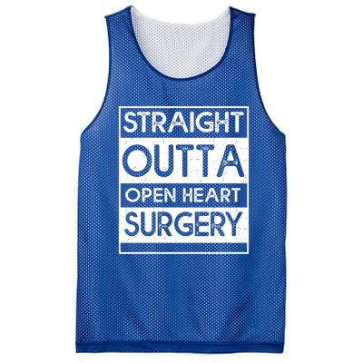 Straight Outta Open Heart Surgery Gift Mesh Reversible Basketball Jersey Tank