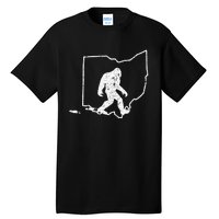 State Of Ohio Vintage Pride Bigfoot Hunter Tall T-Shirt