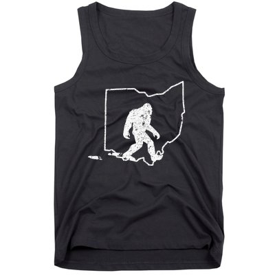 State Of Ohio Vintage Pride Bigfoot Hunter Tank Top