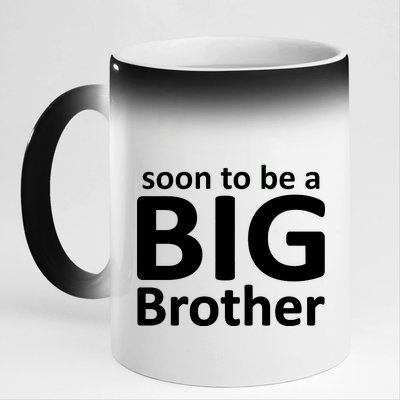 Soon To Be A Big Brother 11oz Black Color Changing Mug