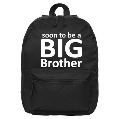 Soon To Be A Big Brother 16 in Basic Backpack