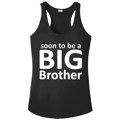 Soon To Be A Big Brother Ladies PosiCharge Competitor Racerback Tank