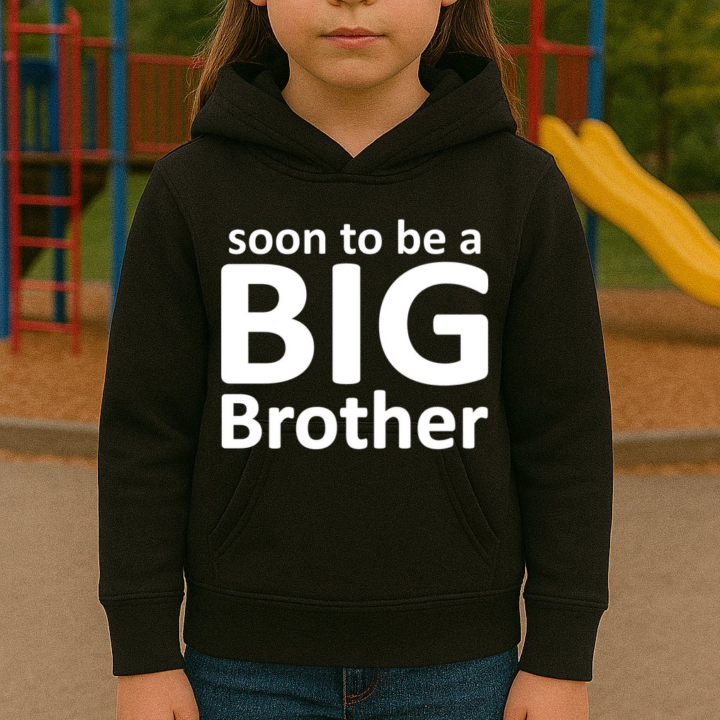 Soon To Be A Big Brother Kids Hoodie