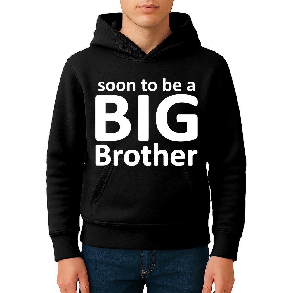Soon To Be A Big Brother Kids Hoodie