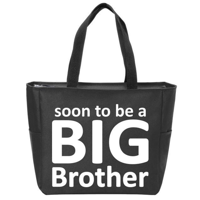 Soon To Be A Big Brother Zip Tote Bag