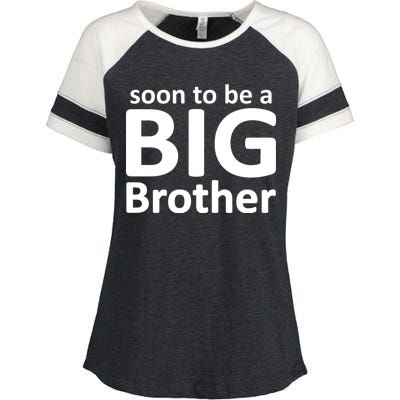 Soon To Be A Big Brother Enza Ladies Jersey Colorblock Tee