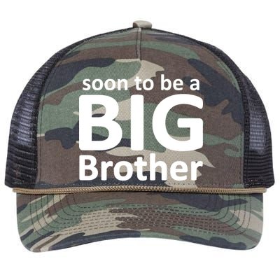 Soon To Be A Big Brother Retro Rope Trucker Hat Cap