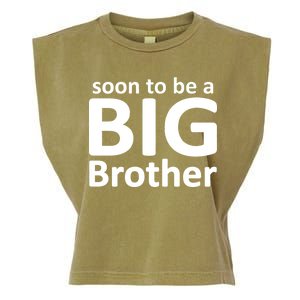 Soon To Be A Big Brother Garment-Dyed Women's Muscle Tee