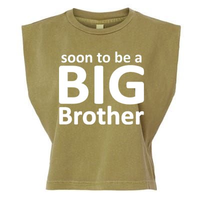 Soon To Be A Big Brother Garment-Dyed Women's Muscle Tee