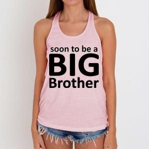 Soon To Be A Big Brother Women's Knotted Racerback Tank