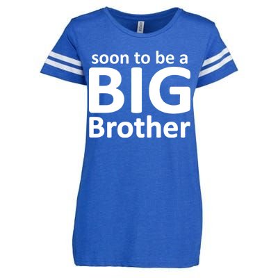 Soon To Be A Big Brother Enza Ladies Jersey Football T-Shirt