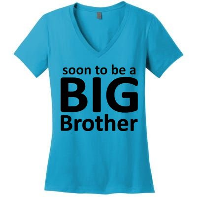 Soon To Be A Big Brother Women's V-Neck T-Shirt