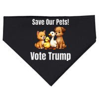 Save Our Pets Vote Trump Political USA-Made Doggie Bandana