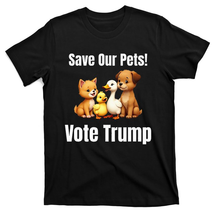 Save Our Pets Vote Trump Political T-Shirt