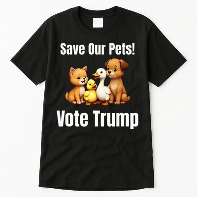 Save Our Pets Vote Trump Political Tall T-Shirt