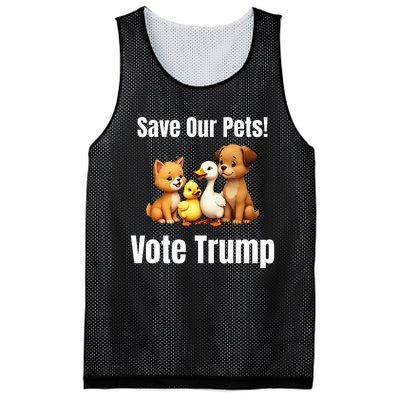 Save Our Pets Vote Trump Political Mesh Reversible Basketball Jersey Tank