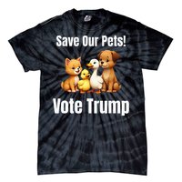 Save Our Pets Vote Trump Political Tie-Dye T-Shirt