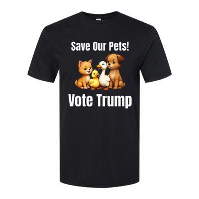 Save Our Pets Vote Trump Political Softstyle CVC T-Shirt