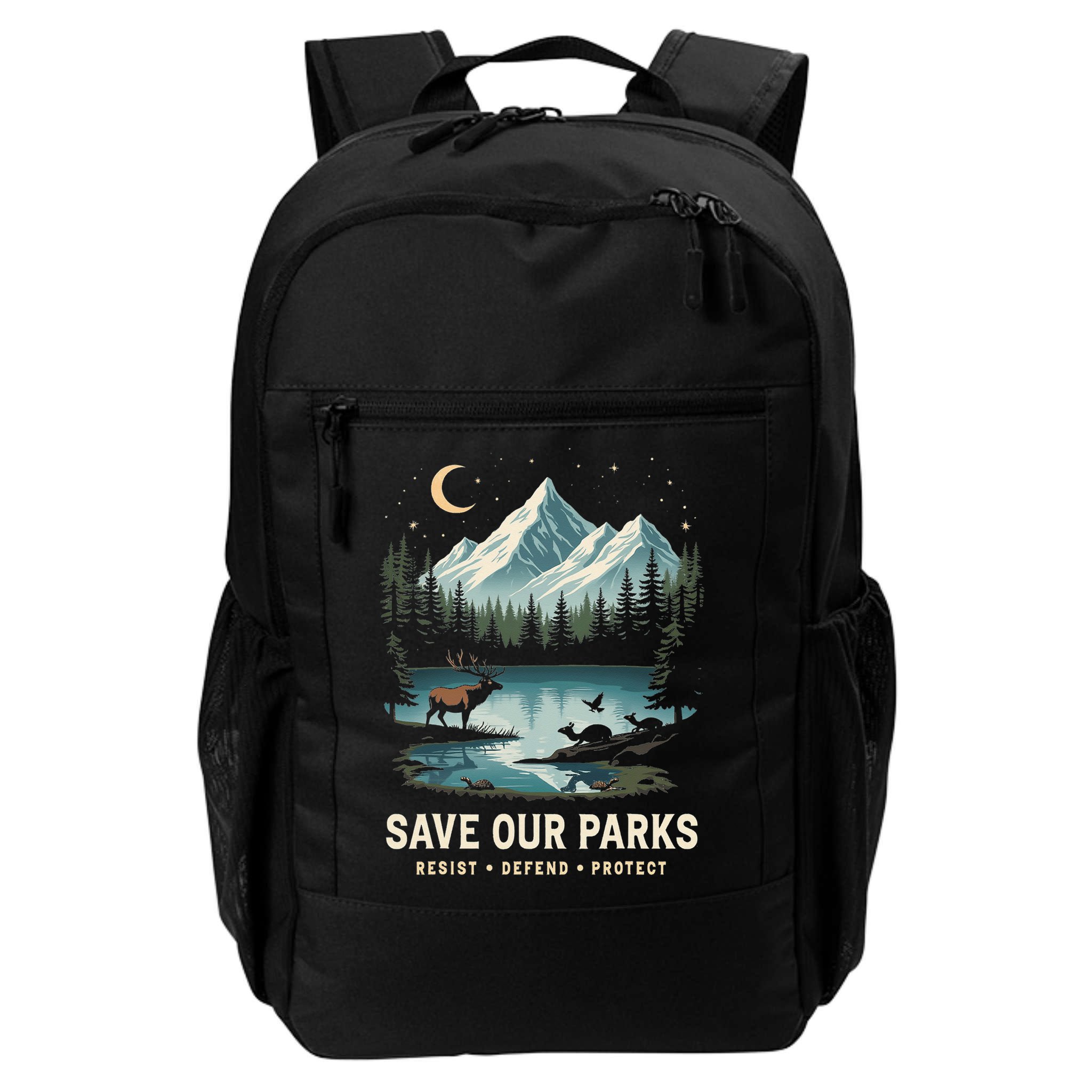 Save Our Parks Resist National Park Protect ALT US Wildlife Backpack