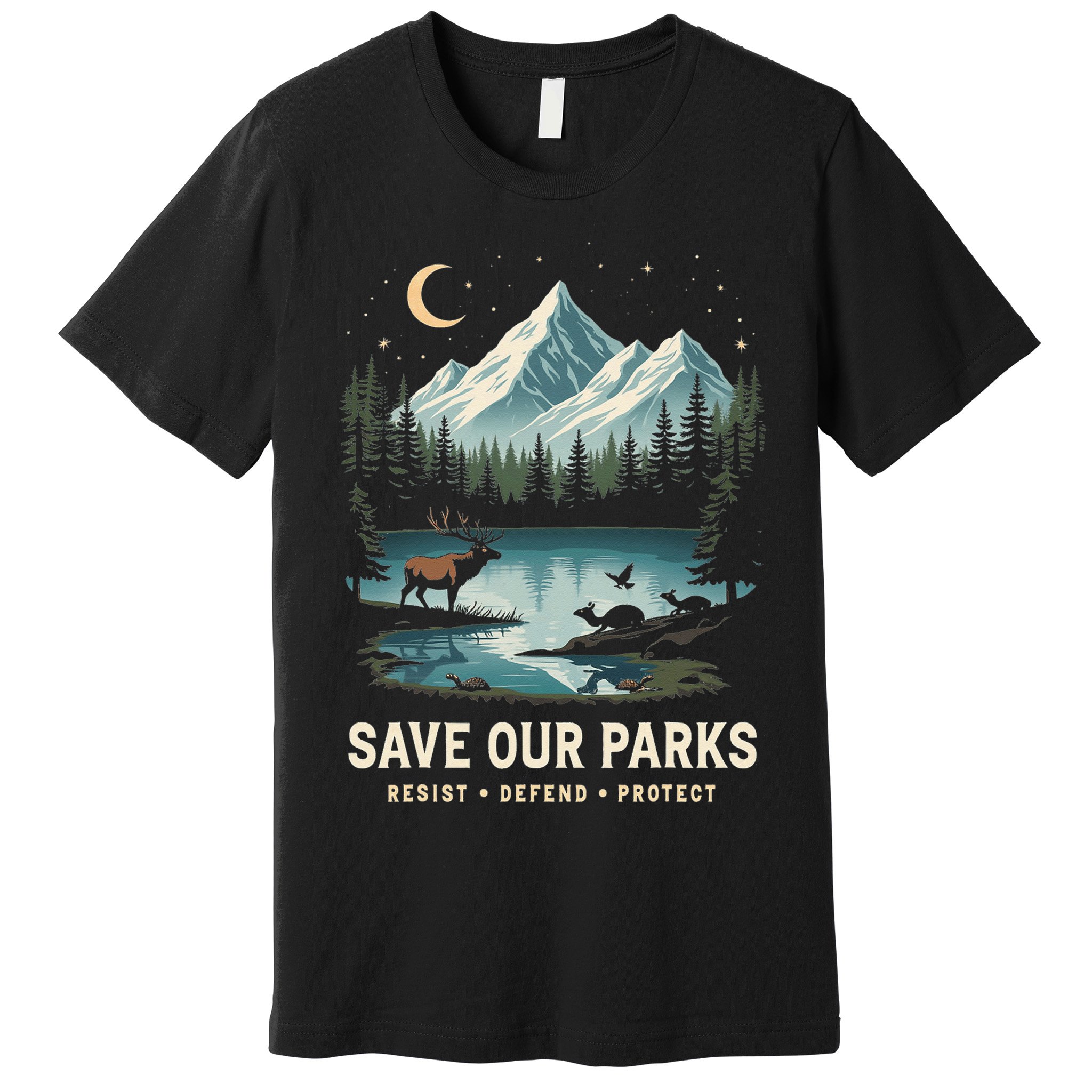Save Our Parks Resist National Park Protect ALT US Wildlife Premium T-Shirt