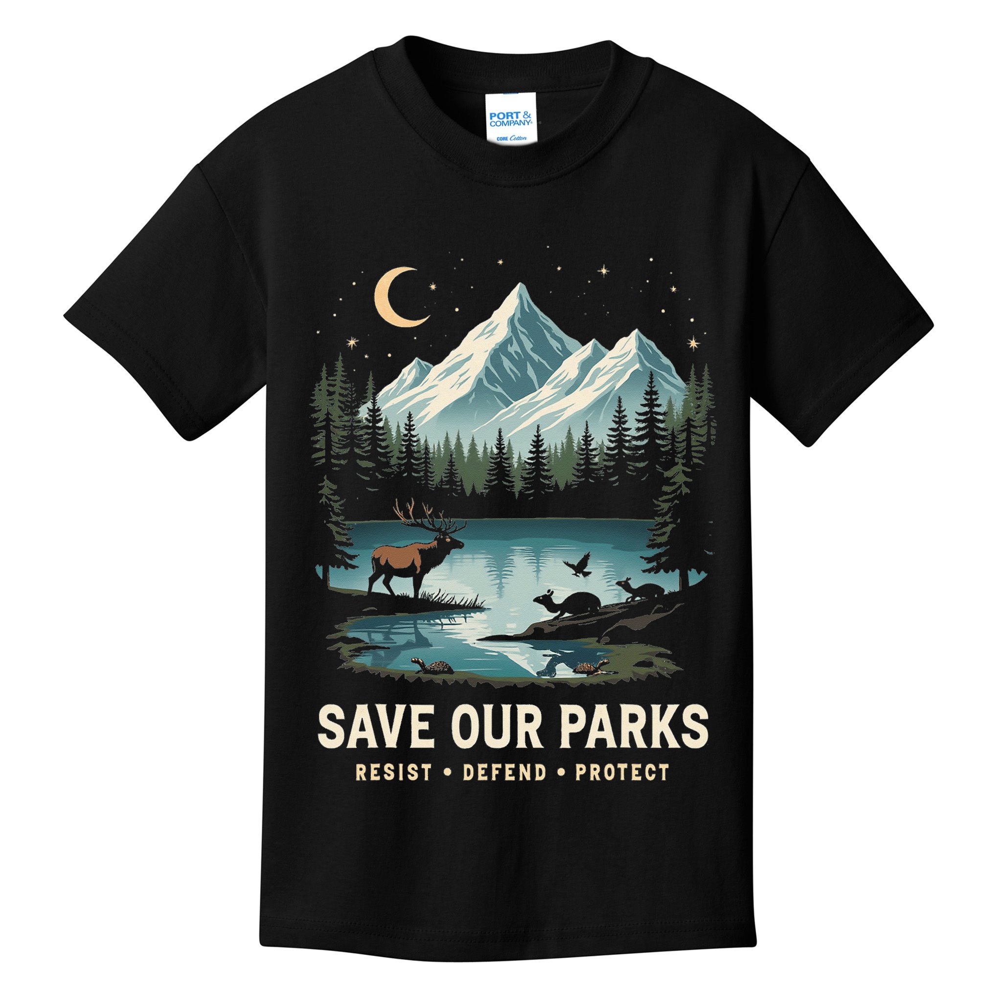 Save Our Parks Resist National Park Protect ALT US Wildlife Kids T-Shirt