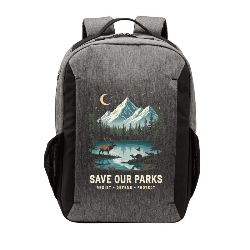 Save Our Parks Resist National Park Protect ALT US Wildlife Vector Backpack