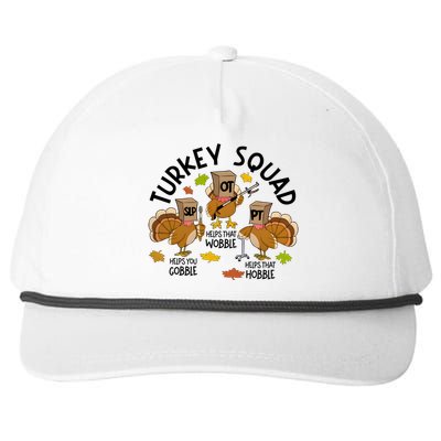 Slp Ot Pt Turkey Squad Thanksgiving Snapback Five-Panel Rope Hat