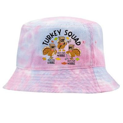 Slp Ot Pt Turkey Squad Thanksgiving Tie-Dyed Bucket Hat